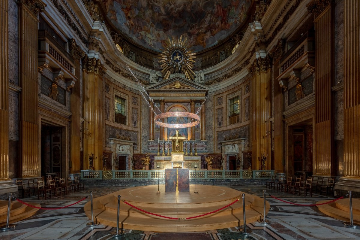 Nef de l’église du Gesù- Par Diego Delso, CC BY-SA 4.0, https://commons.wikimedia